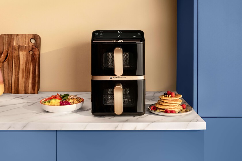 Philips lanza freidora de aire compacta con doble cesta para cocinas pequeñas